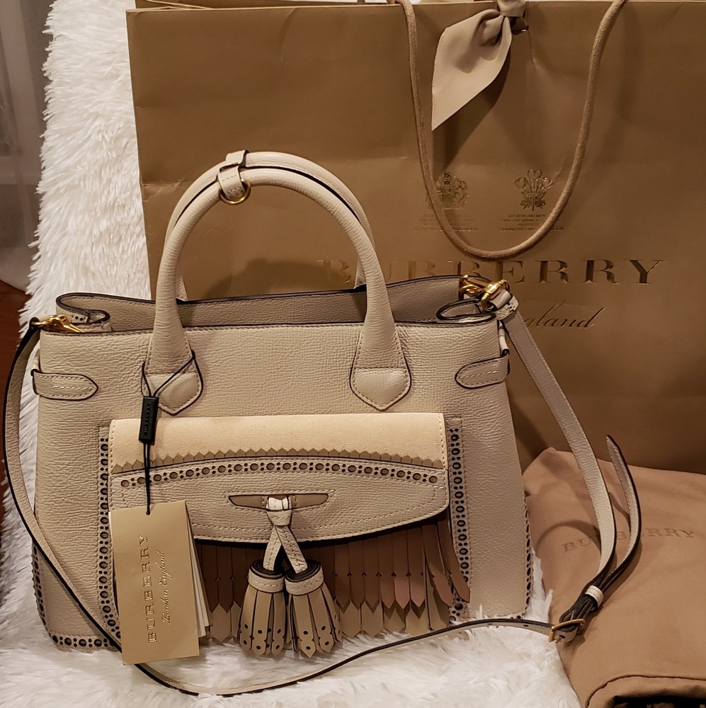 Burberry Broguing Medium Tote NWT - Picture 2 of 8